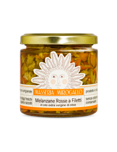 MELANZANE ROSSE A FILETTI IN OLIO...